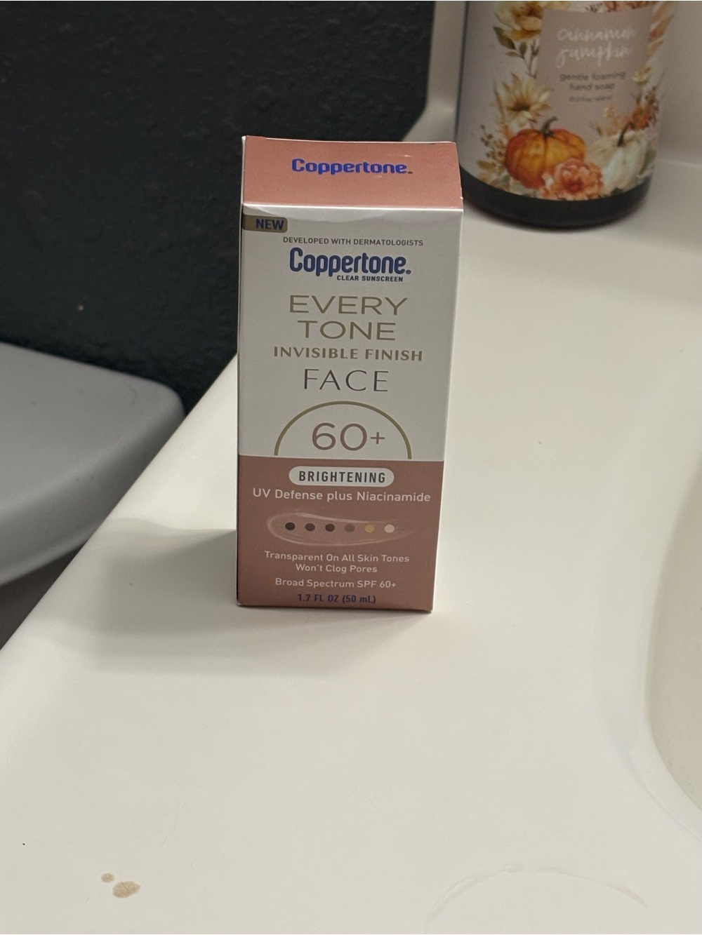 Coppertone Every Tone Invisible Finish Face SPF 60+ Brightening - Rose